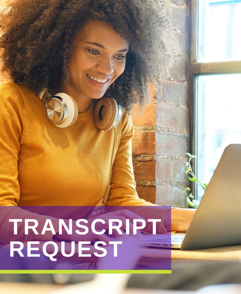 transcript request button link